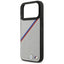 BMW M Tricolor Metal Logo MagSafe – iPhone 17 Pro Max dėklas (pilkas)