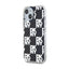 DKNY IML Checkered Mono Pattern – dėklas iPhone 15 Plus / 14 Plus (juodas)