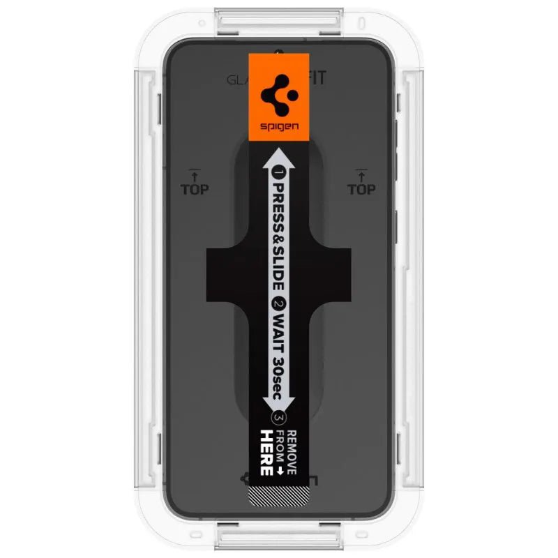 Spigen Glas.TR EZ Fit 2-Pack - Grūdintas stiklas Samsung Galaxy S23, 2 vnt. (skaidrus)