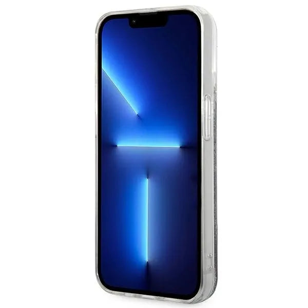 Karl Lagerfeld Monogram Liquid Glitter – dėklas iPhone 14 Pro Max (juodas)