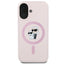 Karl Lagerfeld Silicone Karl & Choupette Ring MagSafe - Dėklas iPhone 16 Plus (rožinis)