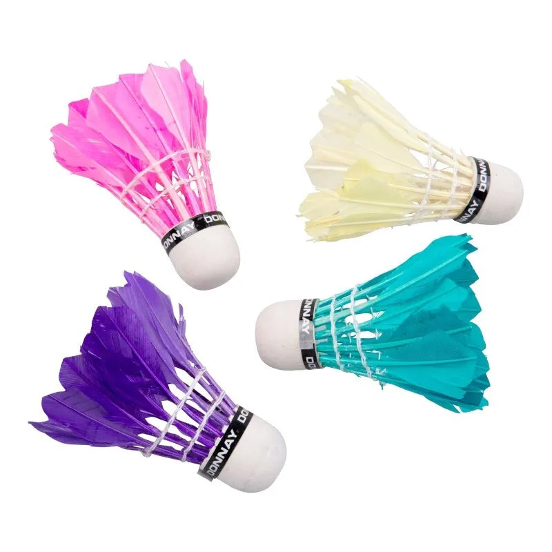 Donnay – plunksniniai badmintono kamuoliukai 5 vnt. (spalvoti)