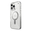 Speck Presidio Perfect-Clear Grip ClickLock & MagSafe – Dėklas iPhone 16 Pro Max (Skaidrus / Chromuota apdaila / Serene Silver)