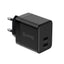 Crong Ultra Compact GaN – 2x USB-C 35W PD 3.0 sieninis įkroviklis su PPS (juodas)