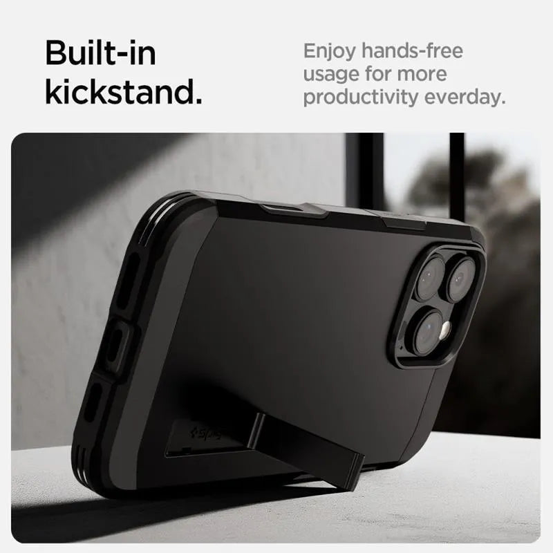 Spigen Tough Armor T Mag MagSafe - dėklas iPhone 16 Pro Max (juodas)