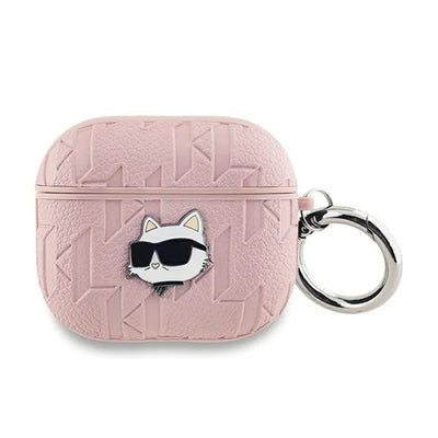 Karl Lagerfeld Monogram Choupette Head – AirPods 3 dėklas (rožinis)