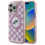 Karl Lagerfeld IML Monogram Karl & Choupette Head MagSafe – Dėklas iPhone 16 Pro (rožinis)