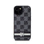 DKNY „Leather Checkered Mono Pattern & Printed Stripes“ – „iPhone 14 / 15 / 13“ dėklas (juodas)