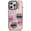 Karl Lagerfeld IML Multi K&C Head Pattern - dėklas iPhone 16 Pro (rožinis)