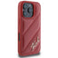 Karl Lagerfeld Quilted Signature – dėklas iPhone 16 Pro (raudonas)