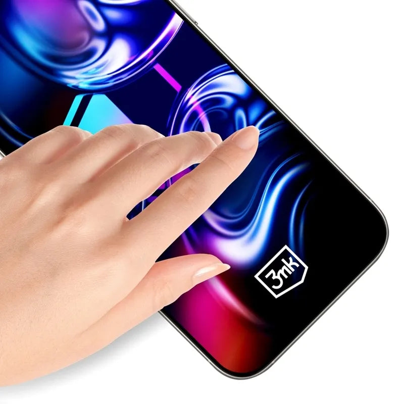 3mk HardGlass Max – grūdintas stiklas su aplikatoriumi, skirtas iPhone Air (juodas)