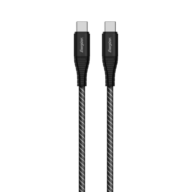 Energizer Ultimate – USB-C į USB-C 100W jungiamasis laidas 2m (juodas)