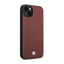 BMW Leather Diamond Pattern – Dėklas, skirtas iPhone 14 (Burgundian)