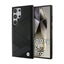 BMW Signature Leather Crossing Lines Pattern – dėklas Samsung Galaxy S24 Ultra (juodas)