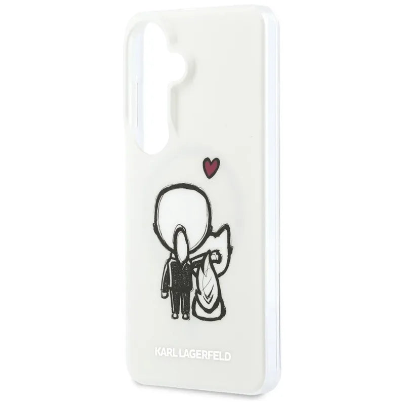 Karl Lagerfeld IML Karl & Choupette MagSafe – Samsung Galaxy S26 dėklas (skaidrus)