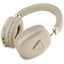 Guess Metallic Triangle Logo – belaidės ant ausų dedamos Bluetooth V5.3 ausinės (auksinės)