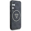 Guess 4G Glitter Triangle Buttons MagSafe – dėklas Samsung Galaxy S25 (juodas)
