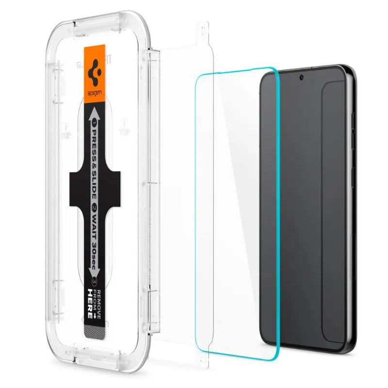 Spigen Glas.TR EZ Fit 2-Pack - Grūdintas stiklas Samsung Galaxy S23, 2 vnt. (skaidrus)