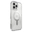 Speck Presidio Perfect-Clear Grip ClickLock & MagSafe – Dėklas iPhone 16 Pro Max (Skaidrus / Chromuota apdaila / Serene Silver)