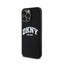 DKNY Liquid Silicone White Printed Logo MagSafe – dėklas iPhone 13 Pro Max telefonui (juodas)