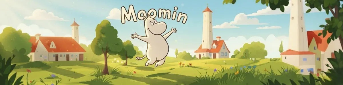 Moomins - magnetinė užrašų knygelė / pirkinių sąrašas šaldytuvui + pieštukas (10 x 21 cm)