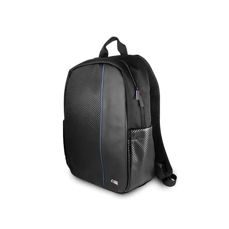BMW Carbon Navy Stripe – 16" nešiojamojo kompiuterio kuprinė (juoda)