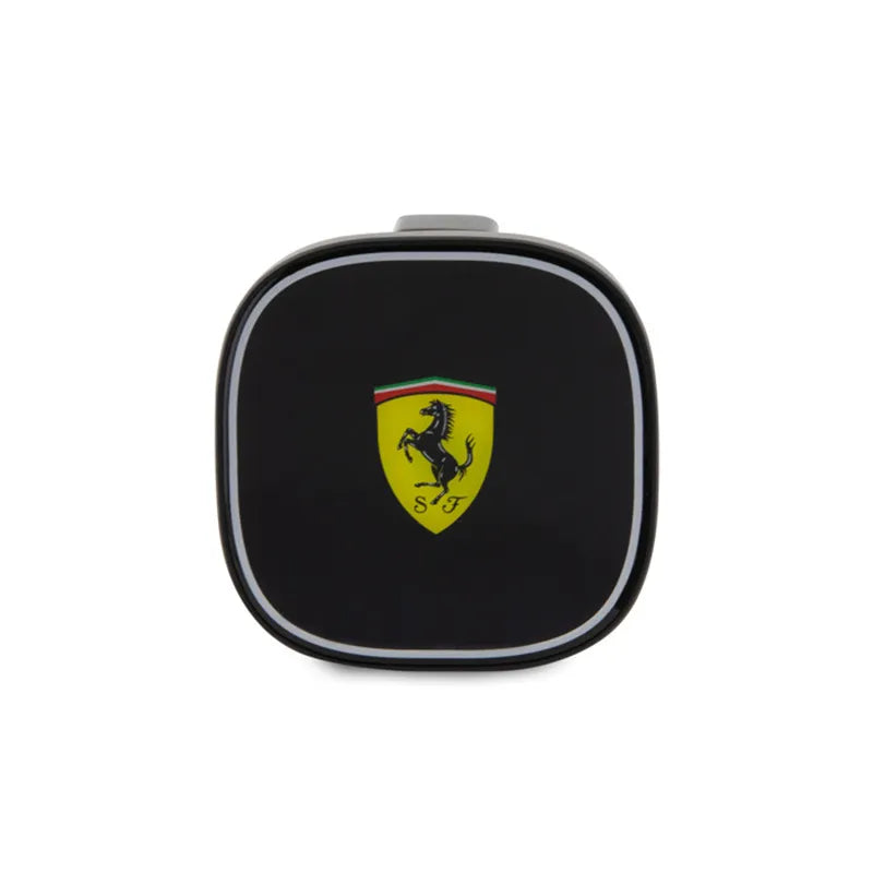 Ferrari MagSafe kolekcija – magnetinis automobilinis laikiklis su 15 W belaidžiu įkrovimu (juodas)