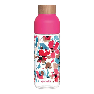 Quokka Ice – Ecozen vandens buteliukas 720 ml (Red Flowers)