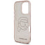 Karl Lagerfeld IML Rhinestones Karl Head – dėklas iPhone 16 Pro (rožinis)
