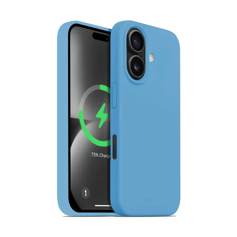„Crong Color Cover Magnetic“ – „iPhone 16 MagSafe“ dėklas (mėlynas)