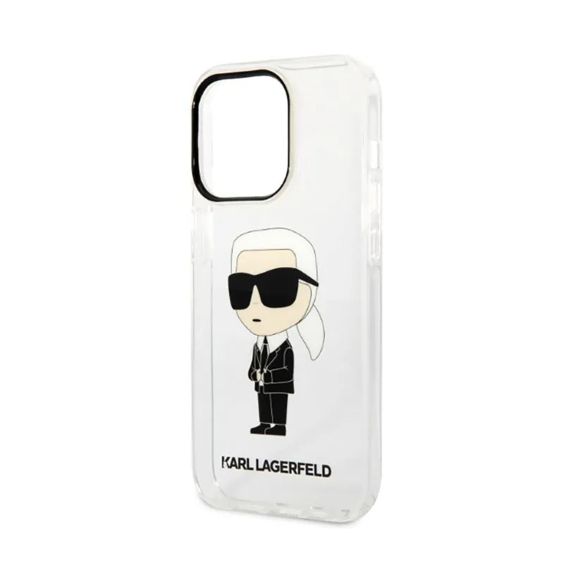 Karl Lagerfeld IML NFT Ikonik – dėklas iPhone 14 Pro Max (skaidrus)