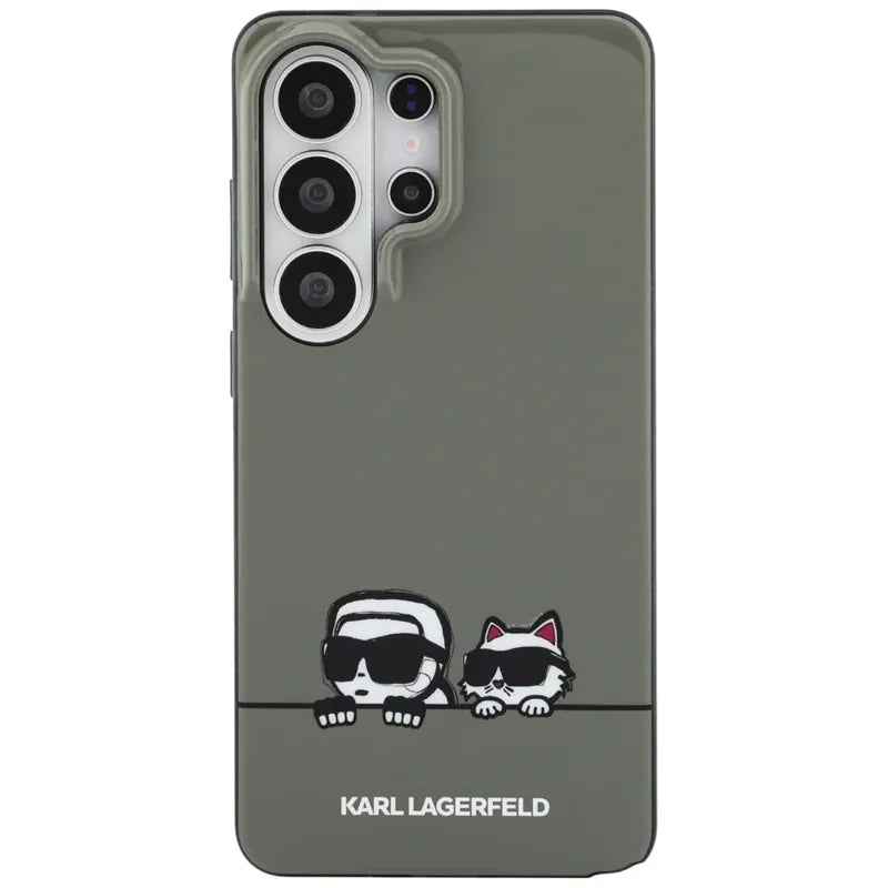 Karl Lagerfeld IML Peekaboo Karl & Choupette MagSafe – dėklas Samsung Galaxy S26 Ultra (juodas)