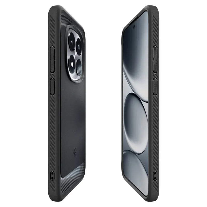Spigen Rugged Armor – dėklas Xiaomi Redmi Note 15 Pro 5G (matinis juodas)