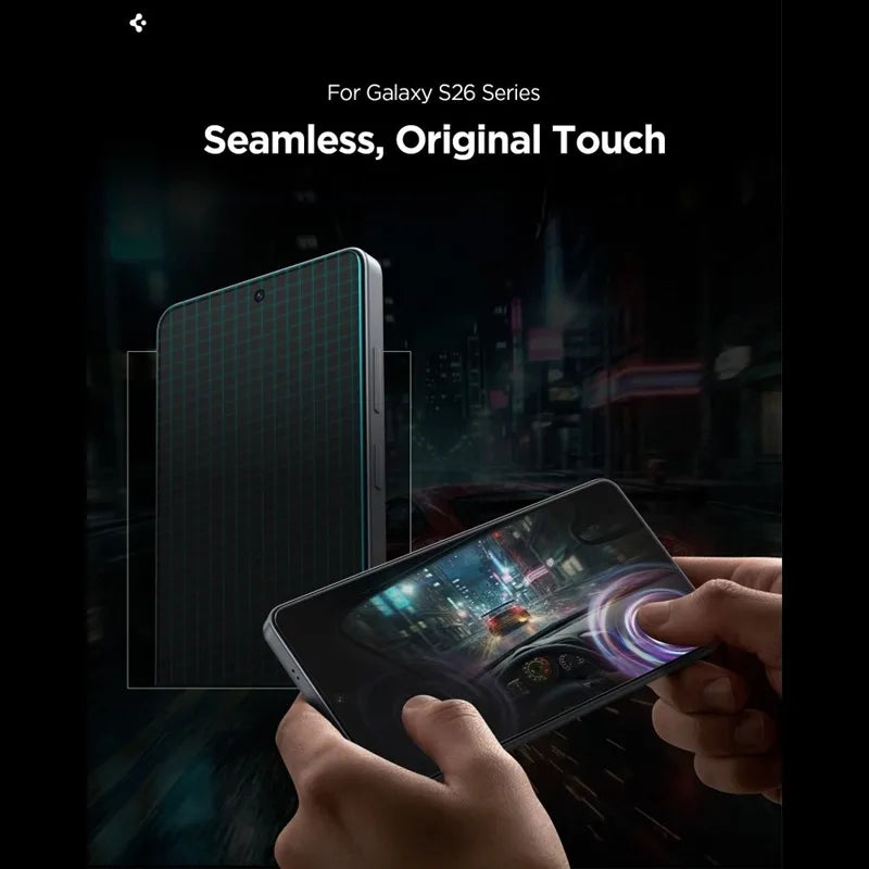 Spigen Glas.tR EZ Fit Pro AC HD Privacy 2 pakuotė – grūdintas privatumo stiklas Samsung Galaxy S26 (2 vnt.)