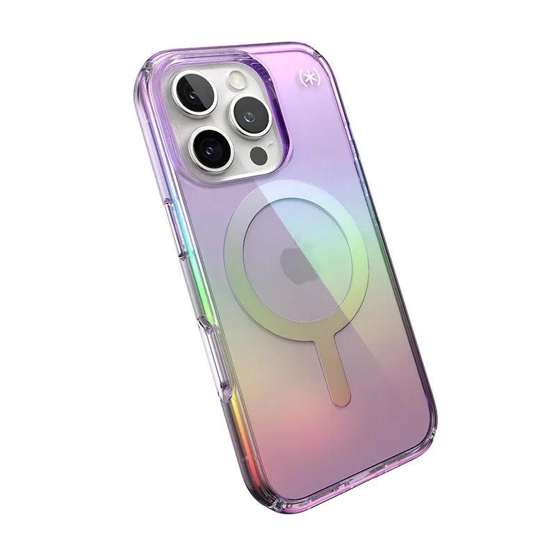 Speck Presidio2 Lux MagSafe – iPhone 16 Pro dėklas (Amazing Purple / Clear)