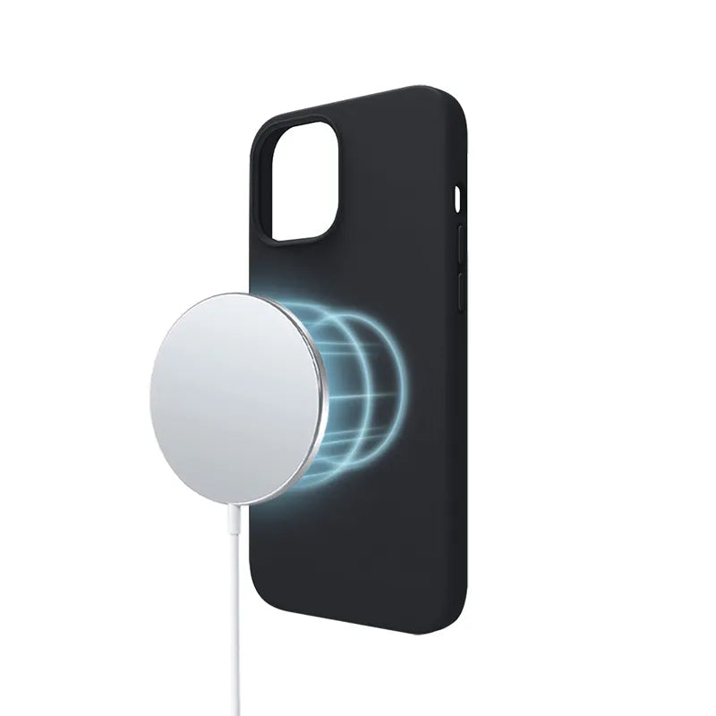 Crong Color Cover Magnetic - iPhone 13 Pro Max MagSafe dėklas (juodas)