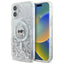 Karl Lagerfeld Liquid Glitter Karl Head MagSafe – dėklas iPhone 16 (skaidrus)