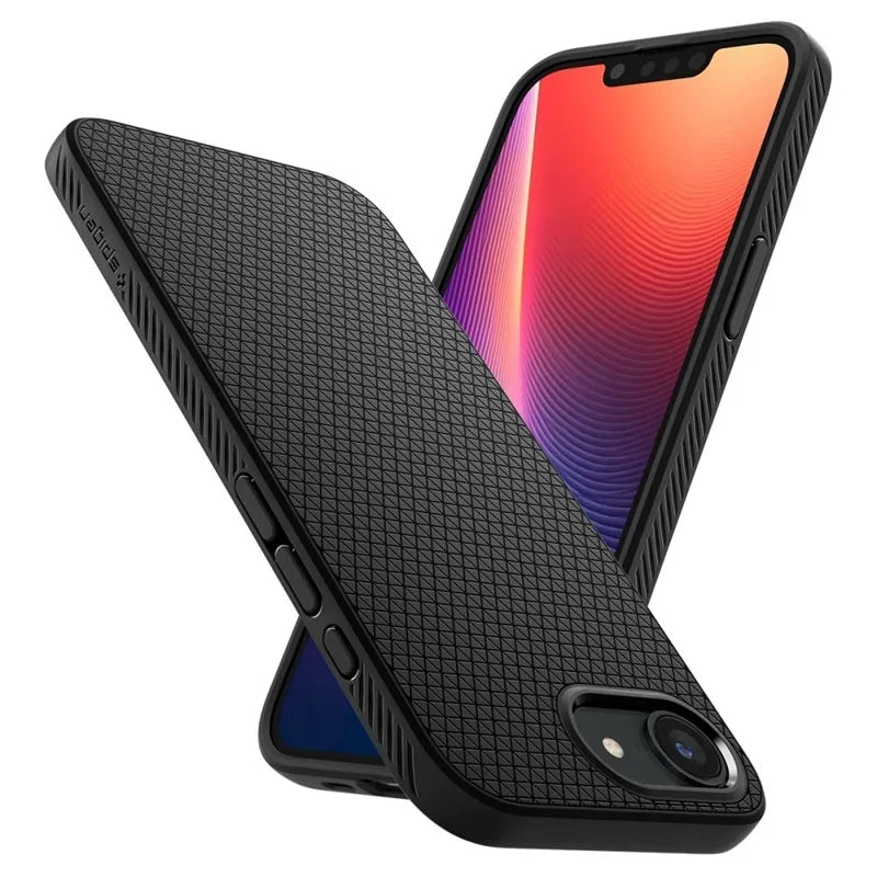 Spigen Liquid Air – dėklas iPhone 17e / 16e (Matte Black)