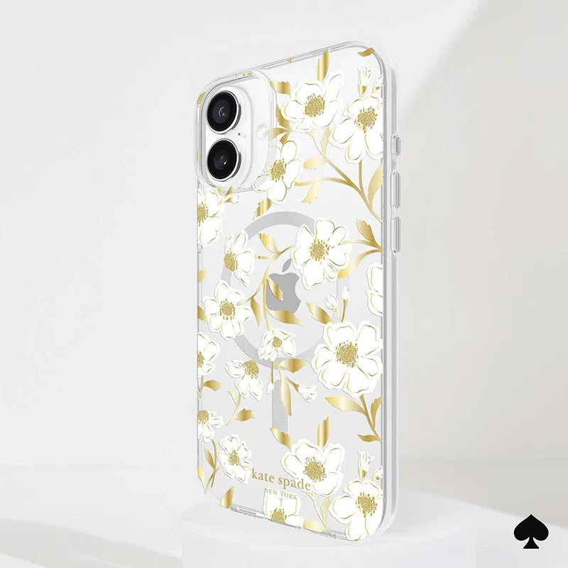 Kate Spade New York Protective Gems MagSafe – dėklas iPhone 16 Plus (Sunshine Floral)