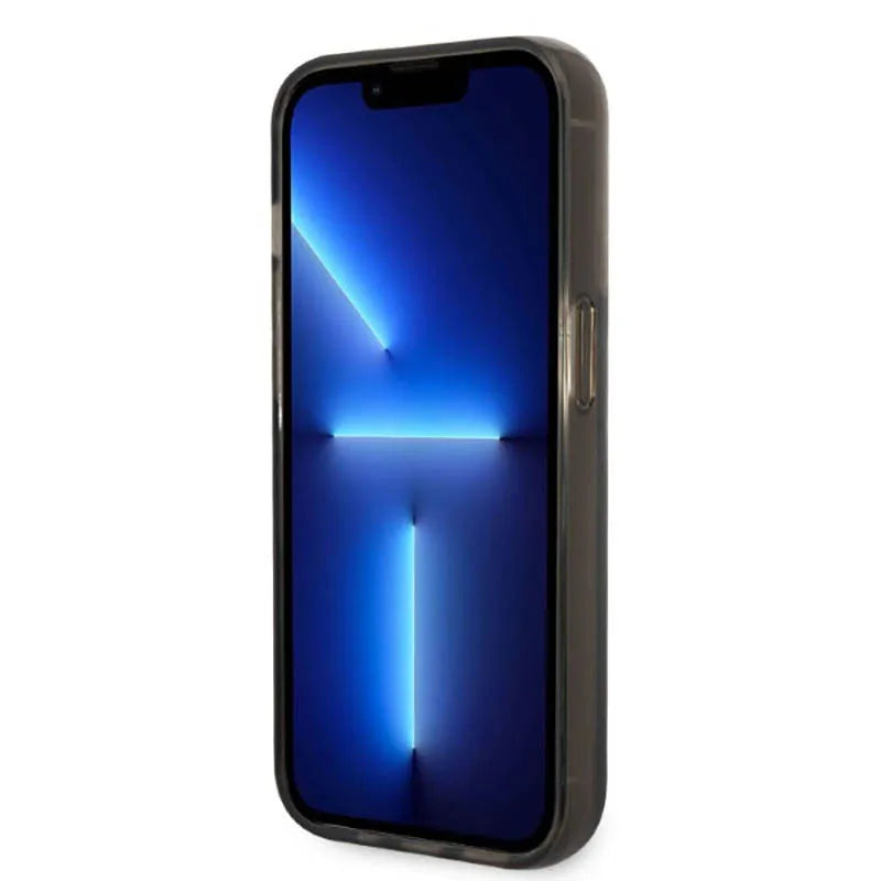 Karl Lagerfeld Liquid Glitter NFT Karl's Head – dėklas iPhone 14 Pro Max (juodas)
