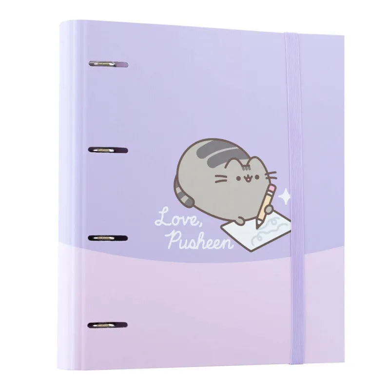 „Pusheen“ – A4 formato segtuvas iš „Moments“ kolekcijos (4 žiedai, elastinė juostelė)