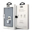 Karl Lagerfeld Booktype NFT Saffiano Karl & Choupette – dėklas iPhone 14 (sidabrinis)