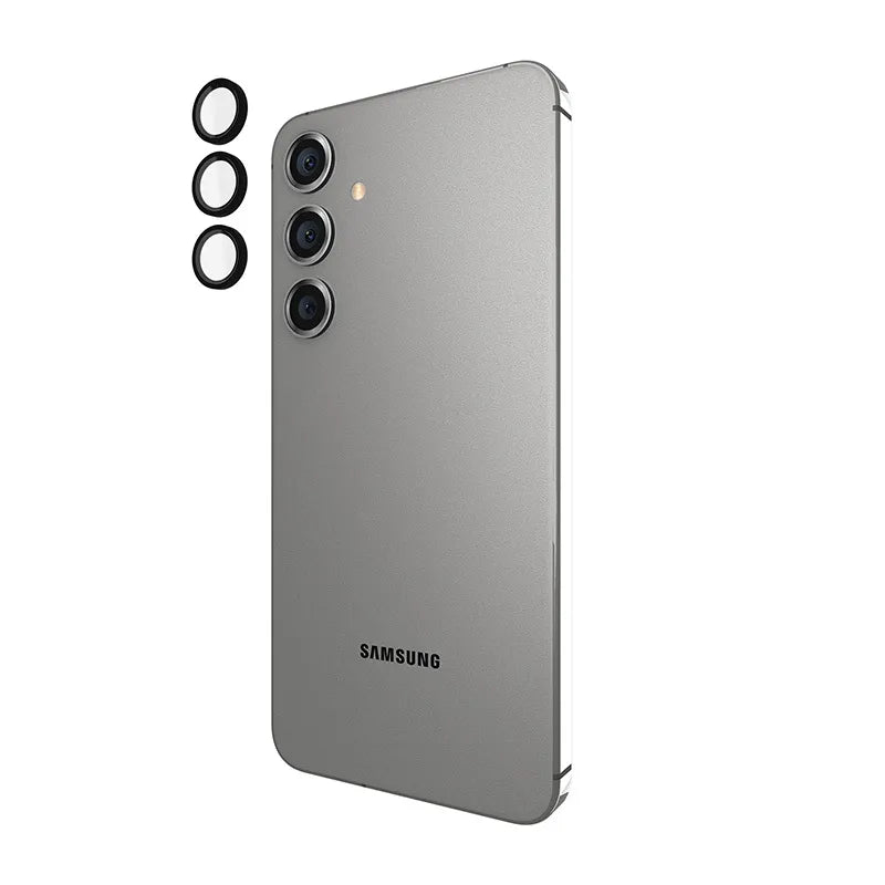 Case-Mate aliuminio žiedo objektyvo apsauga - Apsauginis stiklas Samsung Galaxy S24+ fotoaparato objektyvui (juodas)