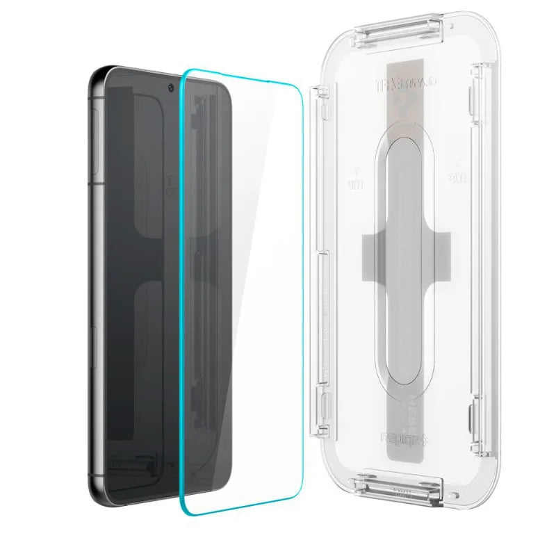 Spigen Glas.TR EZ Fit 2-Pack - Grūdintas stiklas Samsung Galaxy S23, 2 vnt. (skaidrus)