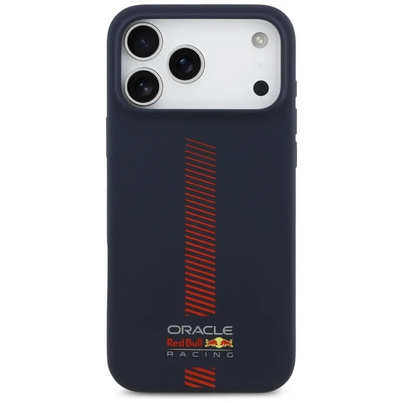 Red Bull Silicone Powerbar MagSafe - Dėklas iPhone 17 Pro Max (tamsiai mėlynas)