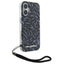 Karl Lagerfeld Zebra With Cord – dėklas iPhone 16 (violetinis)