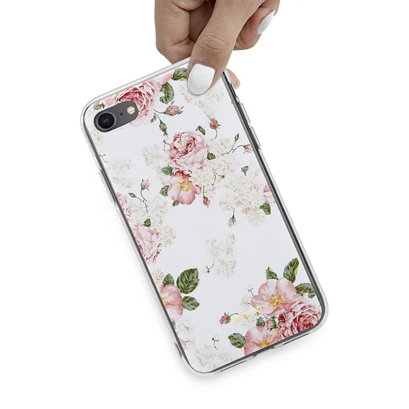 „Crong Flower Case“ – „iPhone SE (2022/2020) / 8 / 7“ dėklas (02 raštas)
