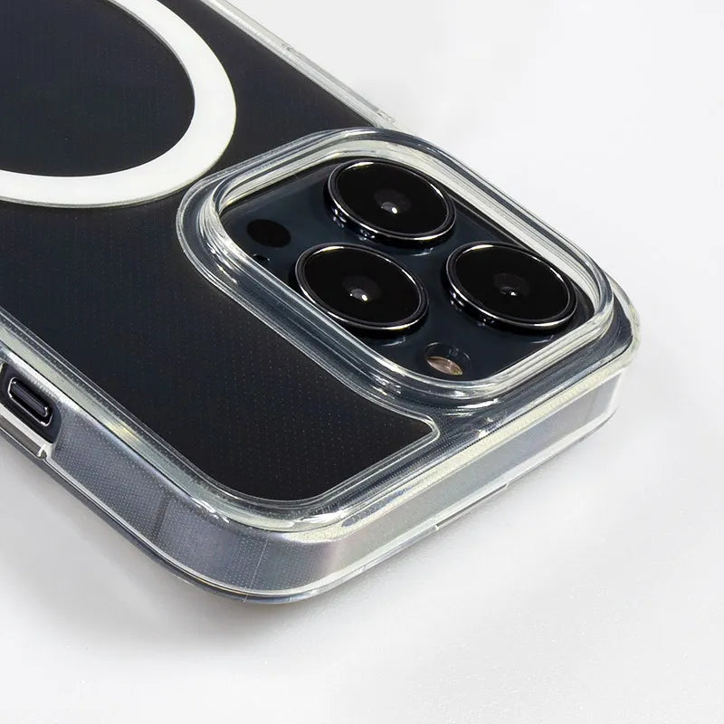 Crong Clear MAG Cover - „MagSafe“ dėklas, skirtas iPhone 13 mini (skaidrus)