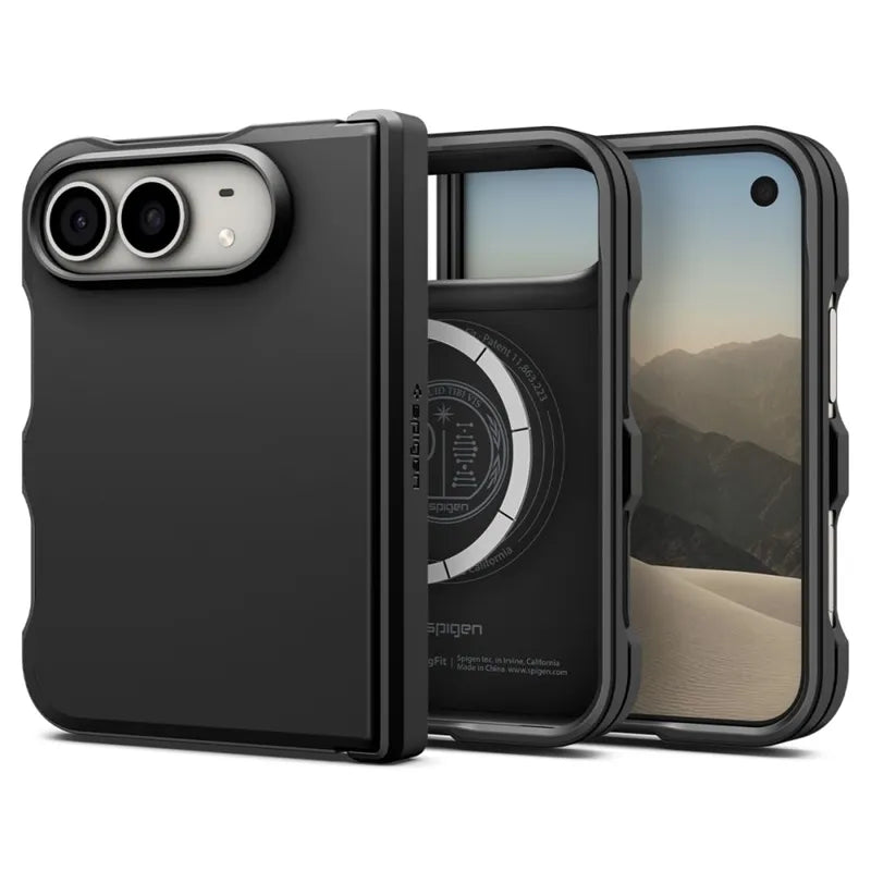 Spigen Tough Armor Mag MagSafe – iPhone Duo dėklas (juodas)