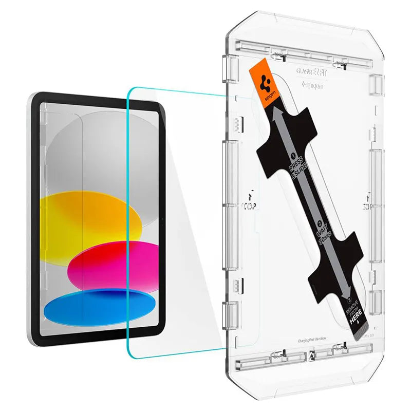 Spigen GLAS.TR EZ FIT – grūdintas stiklas Apple iPad 11” (2025) / 10.9" (2022) (skaidrus)